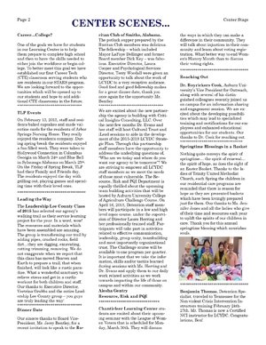 March-April 2015 Newsletter Page 2